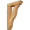 Ekena Millwork Funston Slat Rough Sawn Bracket w/ Offset Brace, Western Red Cedar, 6"W x 22"D x 34"H BKT0604X22X34FST06RWR - alternate 1